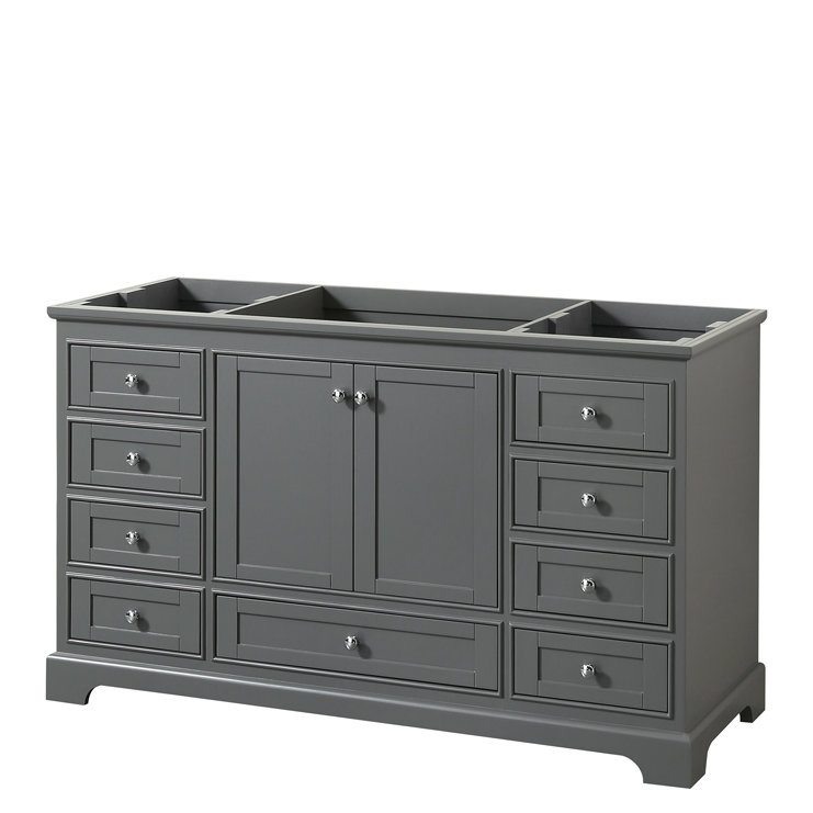 Wyndham Collection Deborah 59" Single Bathroom Vanity Base Only